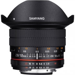 SAMYANG 12mm f/2.8 ED AS NCS FISH-EYE LENS FOR CANON 