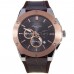 KENNETH COLE MEN ANALOG KC8087 LEATHER WATCH 