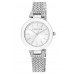 Anne Klein Crystal Accent Mesh Strap Watch