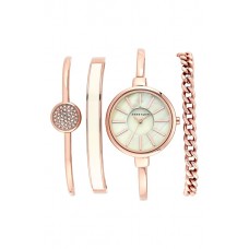 Anne Klein Round Watch & Bangle Set